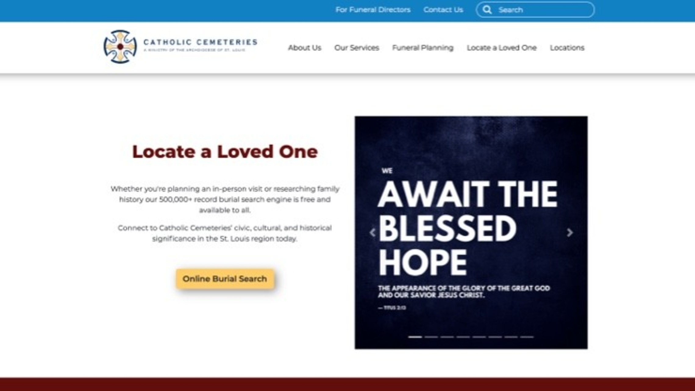 Catholic Cemeteries Archdiocese of St. Louis